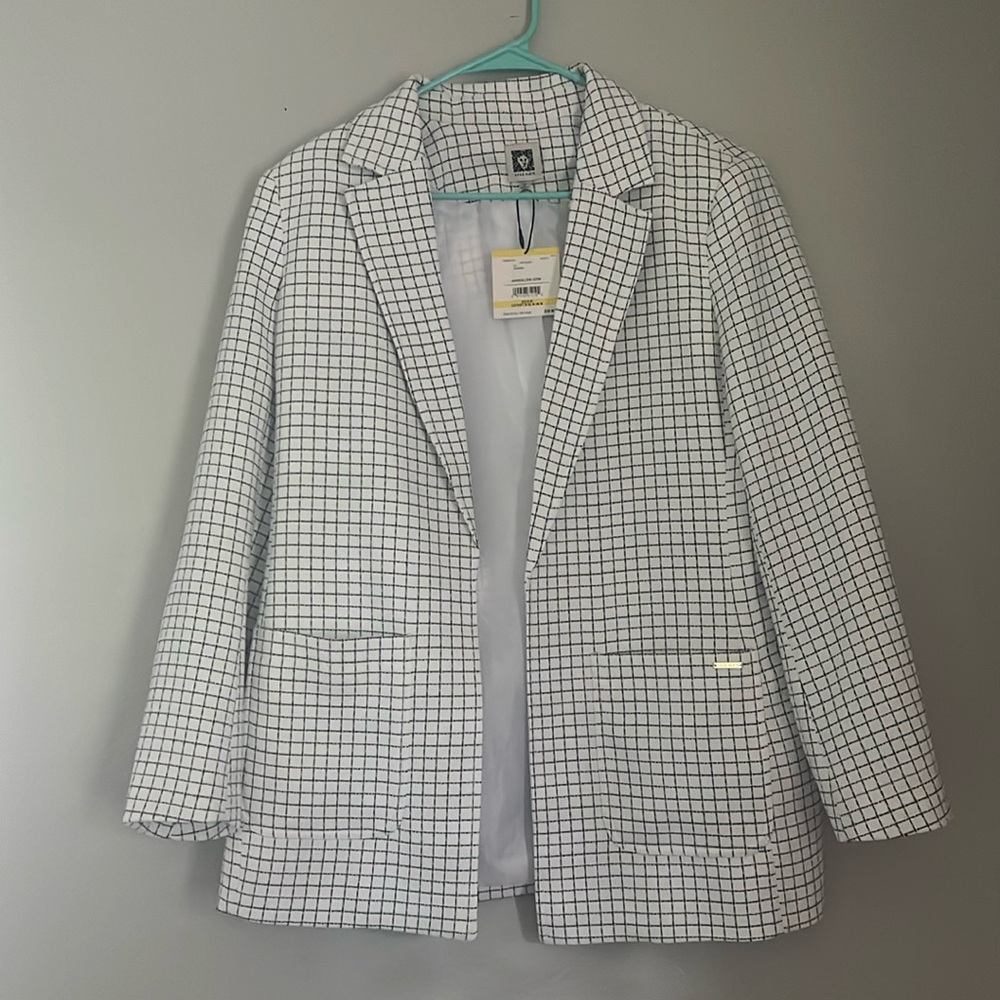 Square Print Blazer